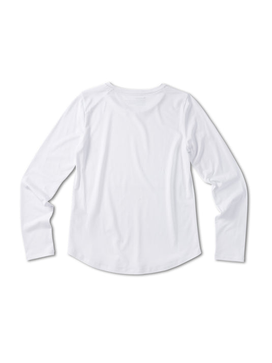 Pinqponq Longsleeve TENCEL™ - Wooden White (Female) Schlussverkauf