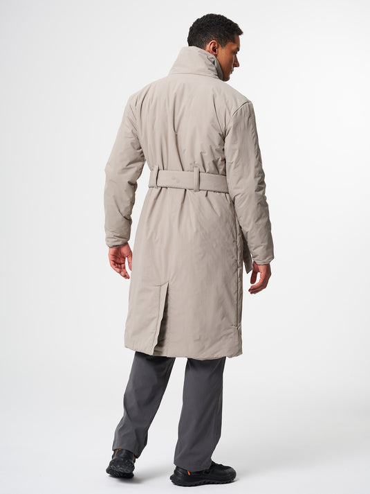 Pinqponq Padded Trench Coat - Cement Taupe (Unisex) Günstiger Verkauf
