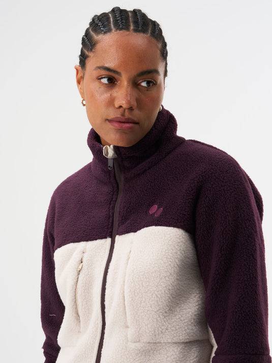 Pinqponq Fleece Jacket - Tune Plum (Female) Meist gekauft