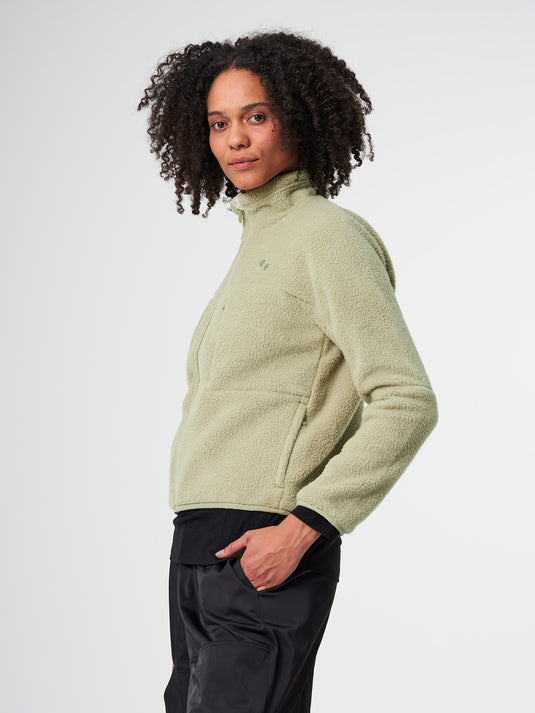 Pinqponq Fleece Jacket - Reed Olive (Female) Auslauf
