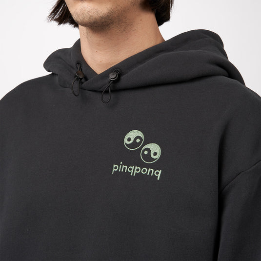 Pinqponq Hoodie - Peat Black Yin Yang (Unisex) Vatertagsangebot