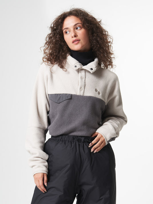 Pinqponq Fleece Pullover - Tune Beige (Unisex) Angebote