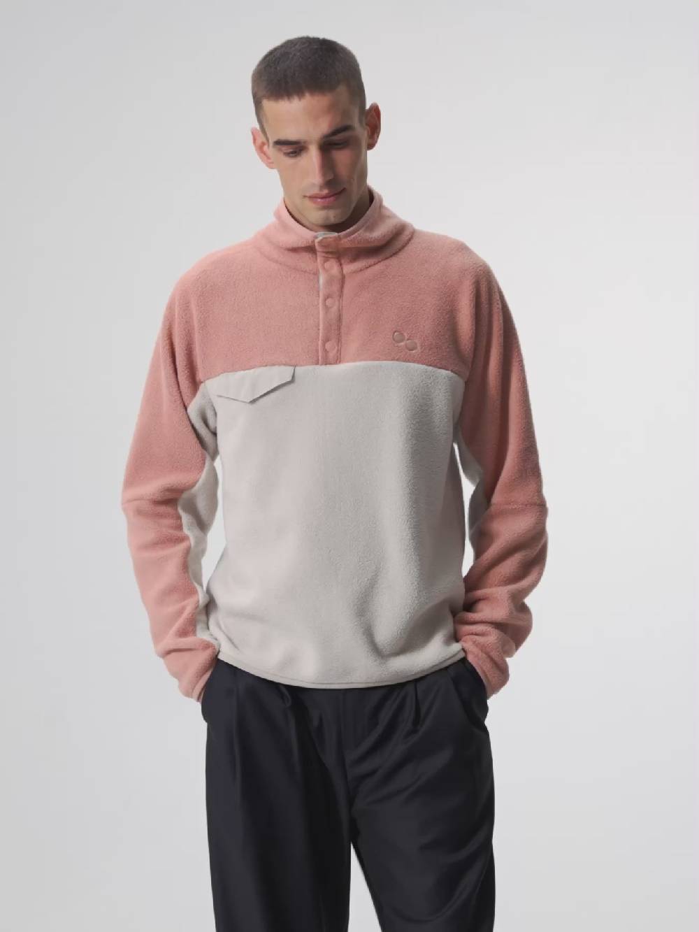 Pinqponq Fleece Pullover - Tune Pink (Unisex) Fabrikverkauf