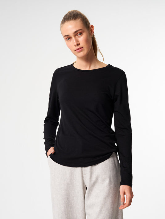 Pinqponq Longsleeve Merino - Sheep Black (Female) Outlet