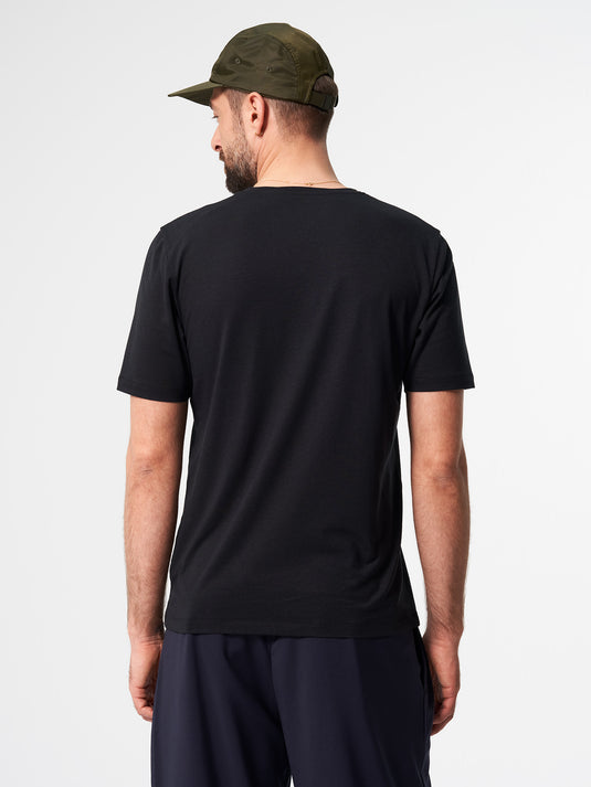 Pinqponq T-Shirt TENCEL™ - Wooden Black (Male) Verkauf