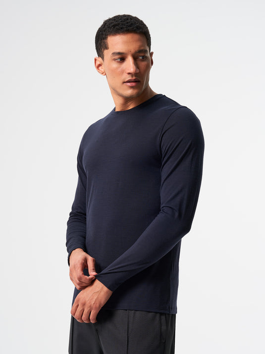 Pinqponq Longsleeve Merino - Sheep Navy (Male) Hotsell