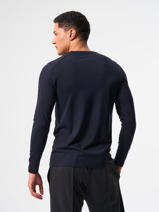 Pinqponq Longsleeve Merino - Sheep Navy (Male) Hotsell