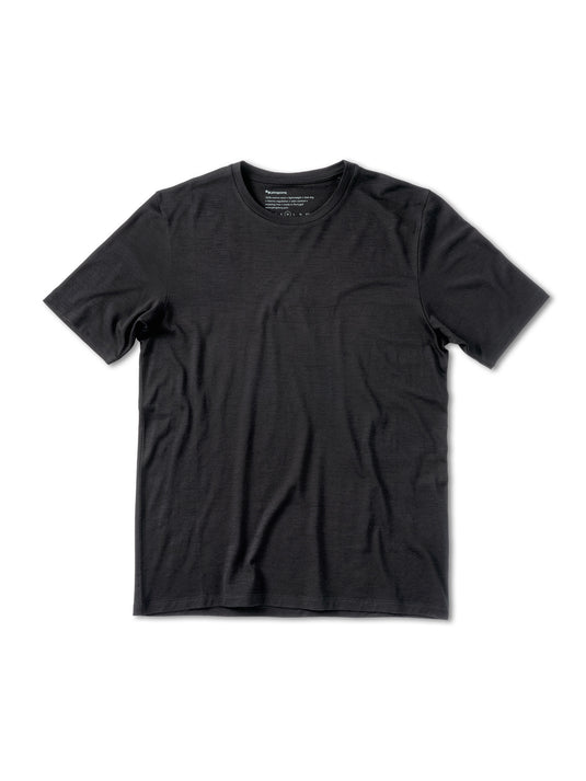 Pinqponq T-Shirt Merino - Dark Grey Melange (Male) Schlussverkauf