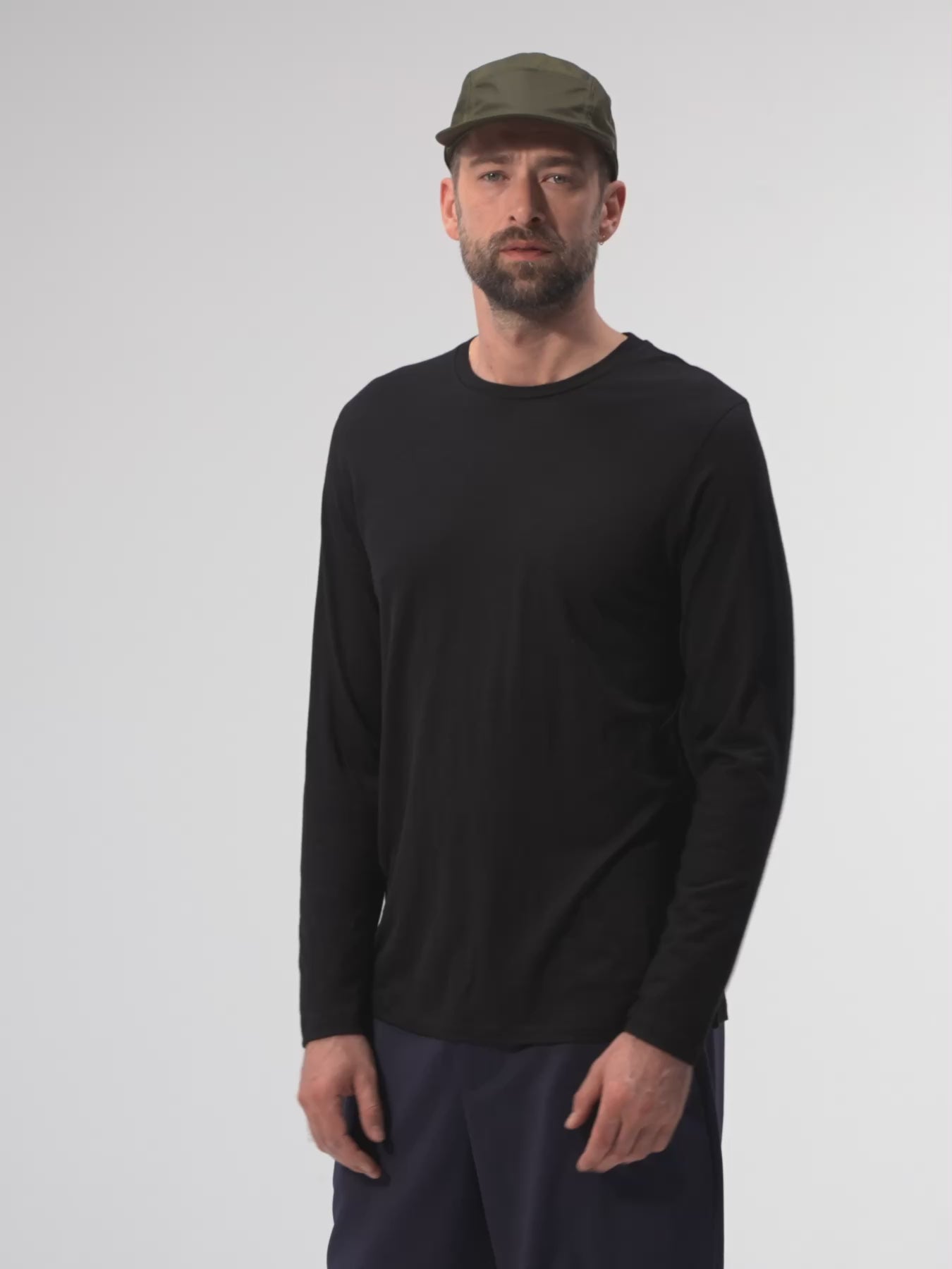 Pinqponq Longsleeve Merino - Sheep Black (Male) Günstiger Verkauf