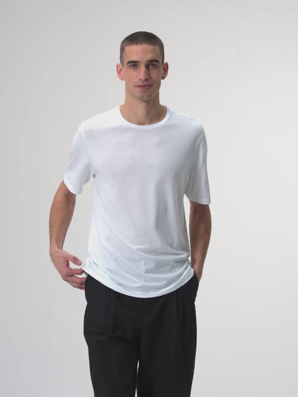 Pinqponq T-Shirt TENCEL™ - Wooden White (Male) Meist gekauft