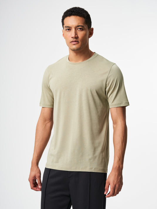 Pinqponq T-Shirt TENCEL™ - Wooden Olive (Male) Online