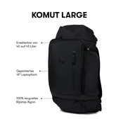Pinqponq Komut Large - Pure Black Outlet