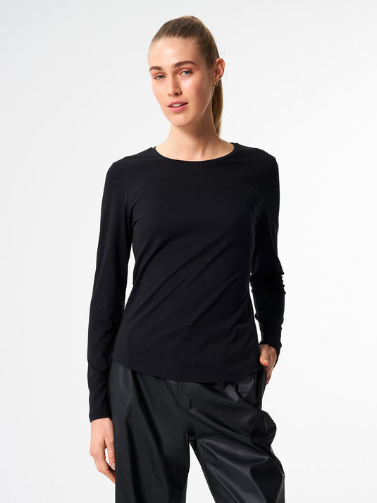 Pinqponq Longsleeve TENCEL™ - Wooden Black (Female) Auslauf