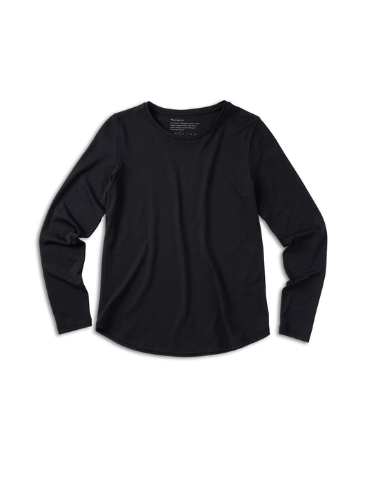 Pinqponq Longsleeve TENCEL™ - Wooden Black (Female) Auslauf