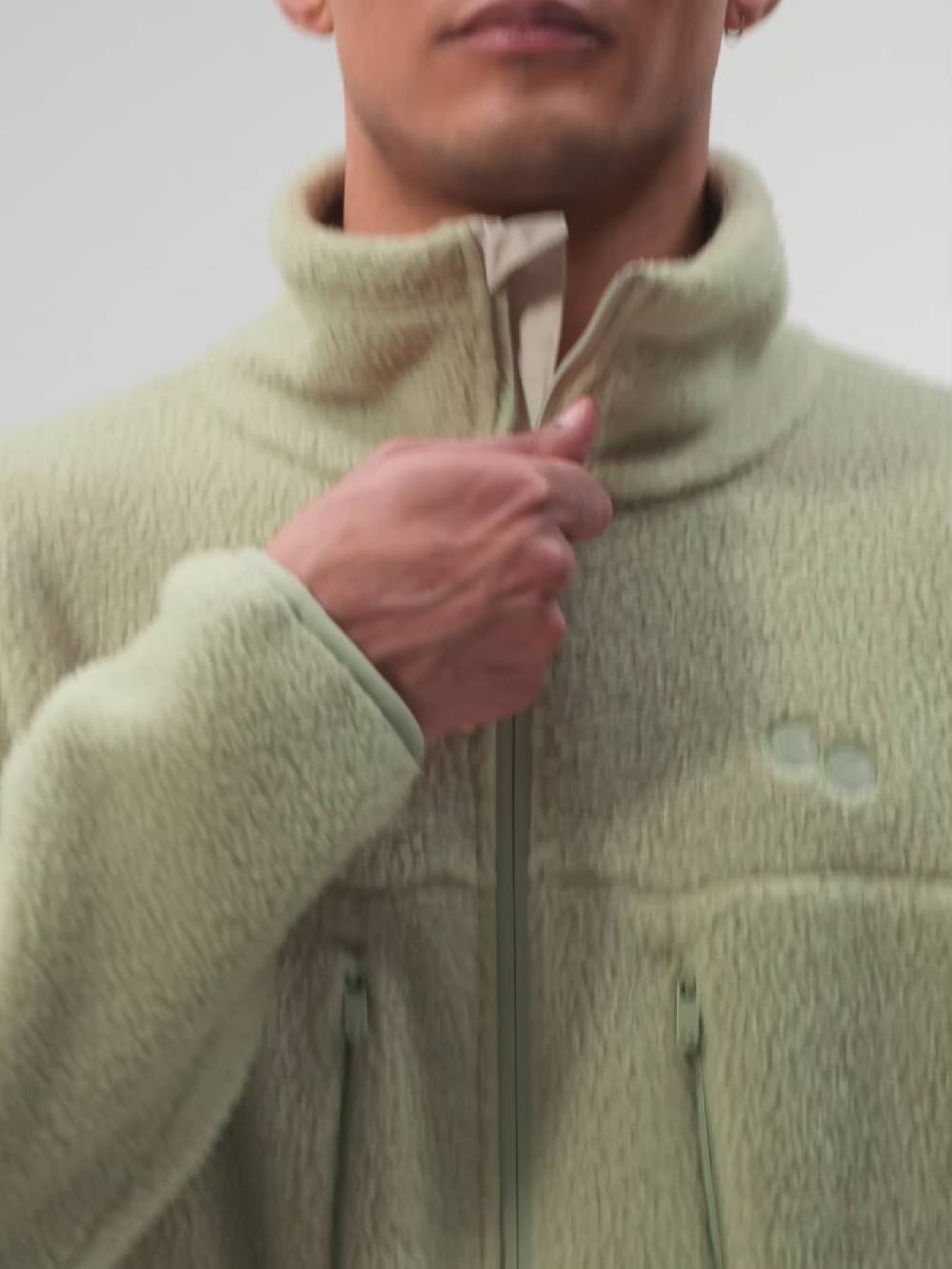 Pinqponq Fleece Jacket - Reed Olive (Male) Auslauf