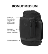 Pinqponq Komut Medium - Solid Black Meist gekauft