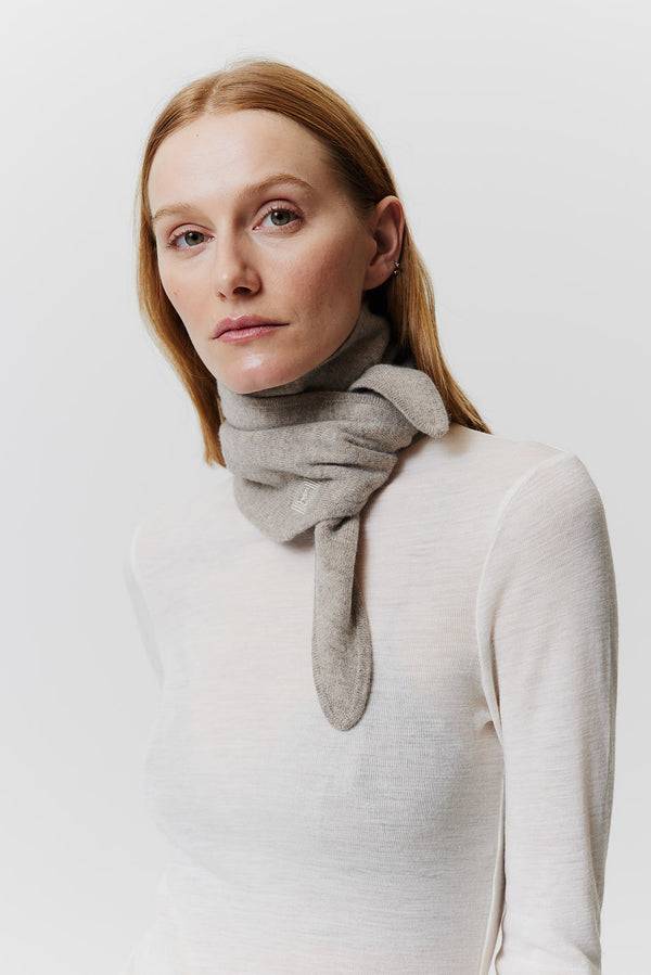 Prinz Berlin Kaschmir Bandeau Fine Knit Beige Meist gekauft