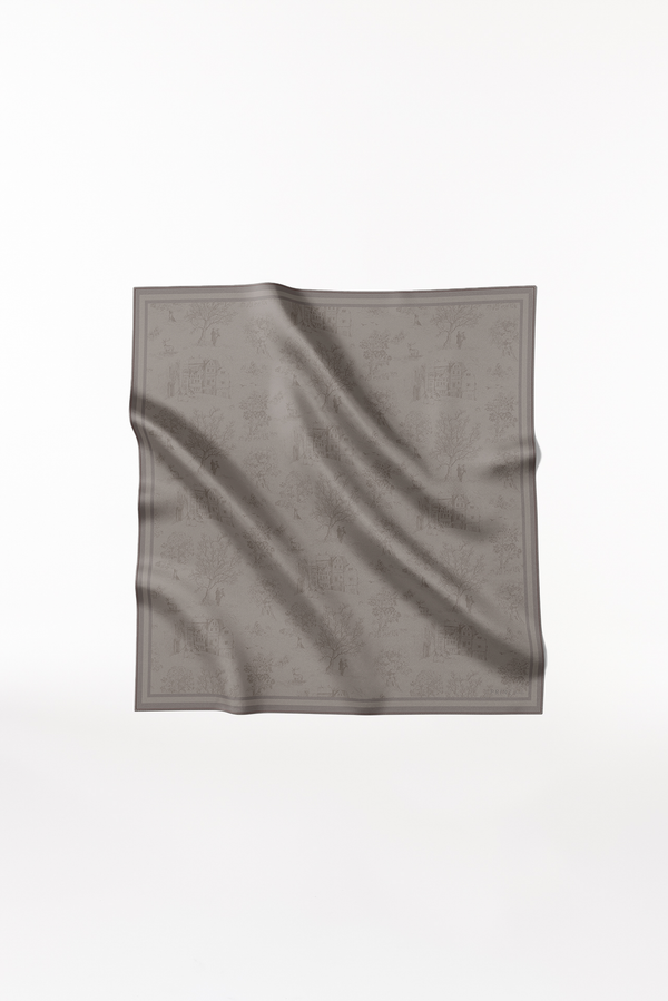 Prinz Berlin Seidentuch Toile Valentine 90 Taupe