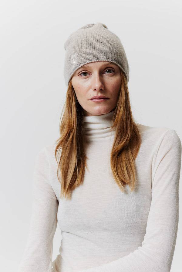 Prinz Berlin Kaschmir Beanie Fine Knit Beige Online