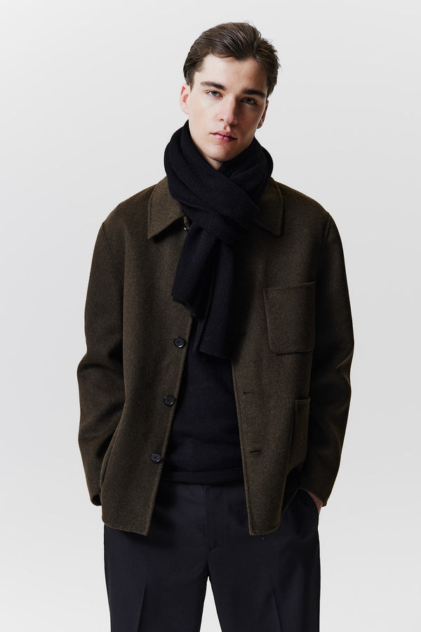 Prinz Berlin Kaschmir Schal Classic Knit Schwarz Günstiger Verkauf