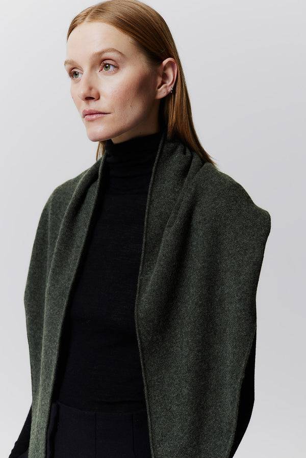 Prinz Berlin Kaschmir Triangle Fine Knit Grün Blitzverkäufe