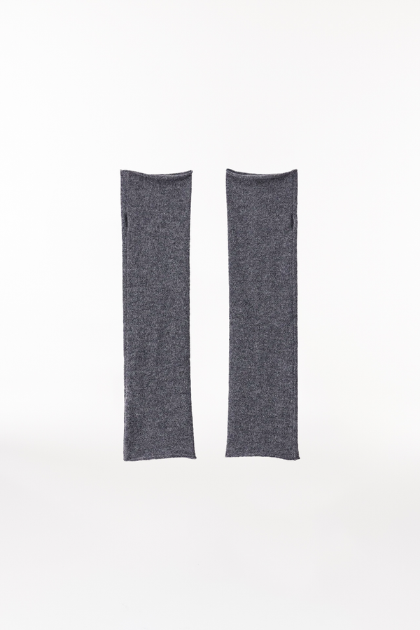 Prinz Berlin Kaschmir Arm Warmers Fine Knit Graphit Auslauf