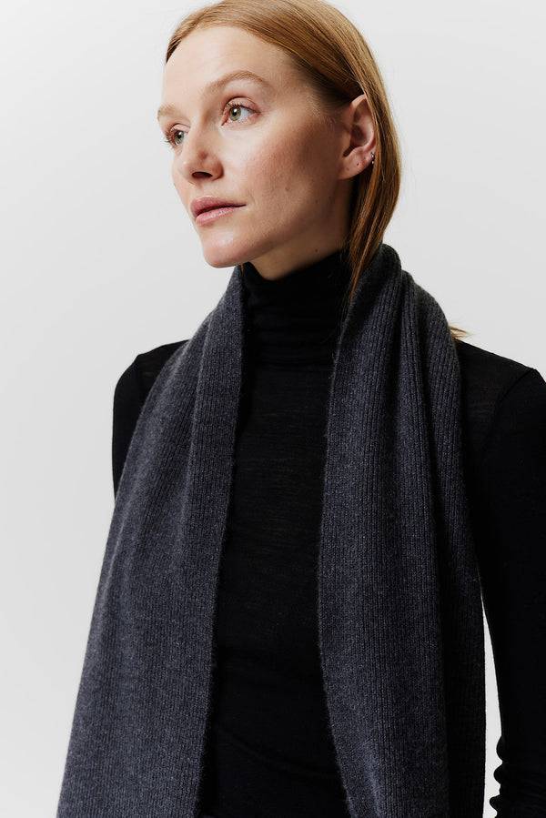 Prinz Berlin Kaschmir Schal Classic Knit Graphit Meist gekauft