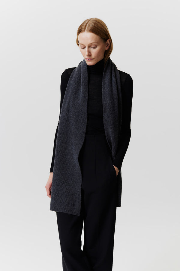 Prinz Berlin Kaschmir Schal Classic Knit Graphit Meist gekauft