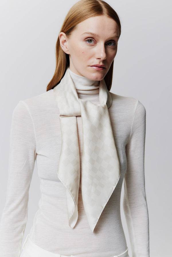Prinz Berlin Seidentuch Illusion 90 Off-White Verkauf