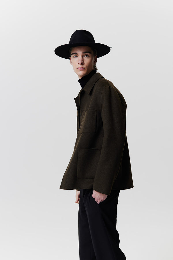 Prinz Berlin Merino Fedora Hut Classic Brim Schwarz Verkauf