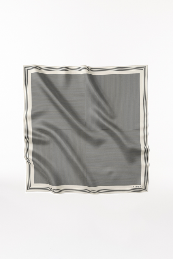 Prinz Berlin Seidentuch Stripes 123 Off-White im Angebot