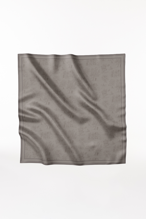 Prinz Berlin Seidentuch Toile Valentine 123 Taupe Auslauf