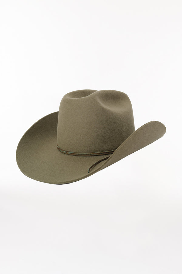 Prinz Berlin Merino Cowboy Hut Lifted Brim Pistazie im Angebot