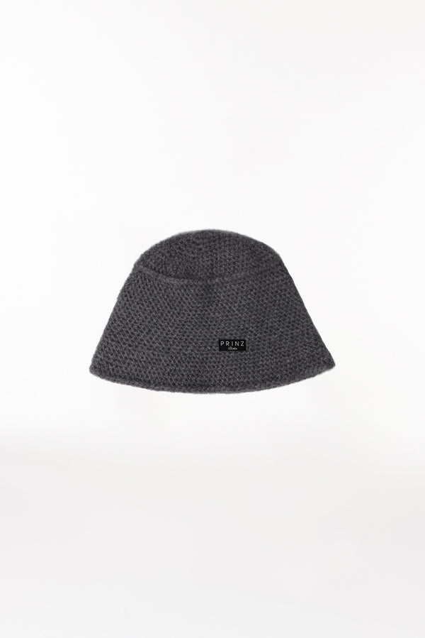 Prinz Berlin Kaschmir Bucket Hat Hand Crochet Grau Angebote