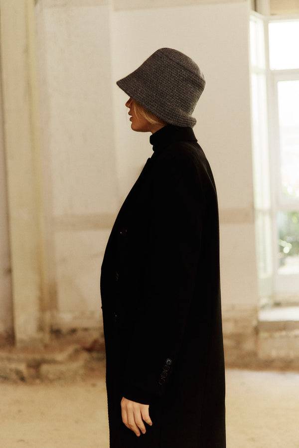 Prinz Berlin Kaschmir Bucket Hat Hand Crochet Grau Angebote