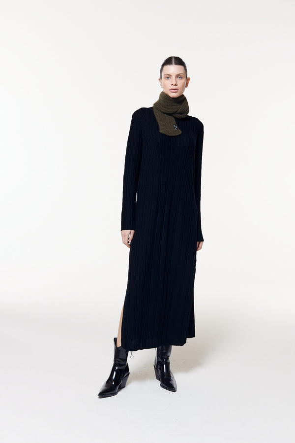 Prinz Berlin Kaschmir Kurzschal Hand Knit Grün Outlet