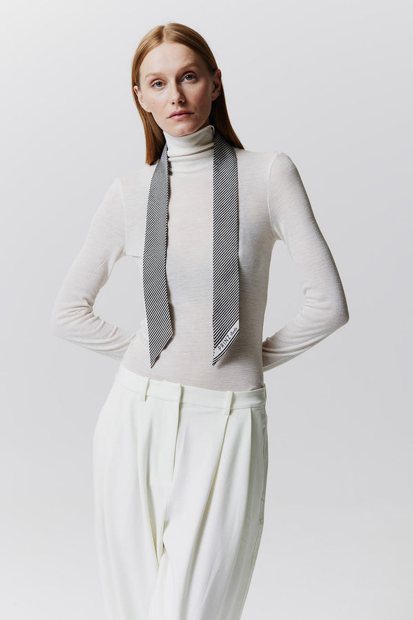 Prinz Berlin Seidentwilly Stripes in Off-White Blitzverkäufe