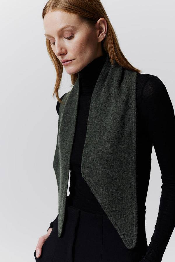 Prinz Berlin Kaschmir Bandeau Fine Knit Grün Meist gekauft