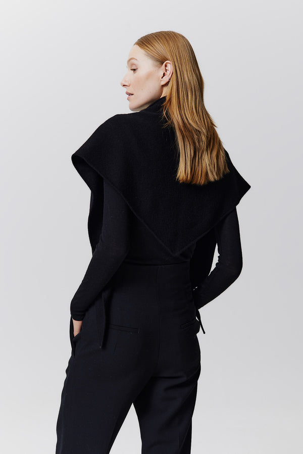 Prinz Berlin Kaschmir Triangle Fine Knit Schwarz Online