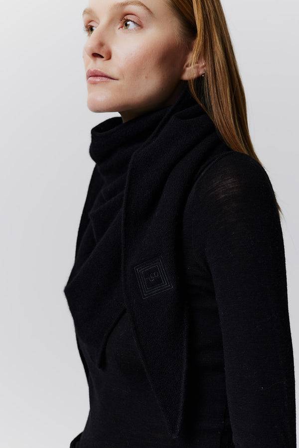 Prinz Berlin Kaschmir Triangle Fine Knit Schwarz Online