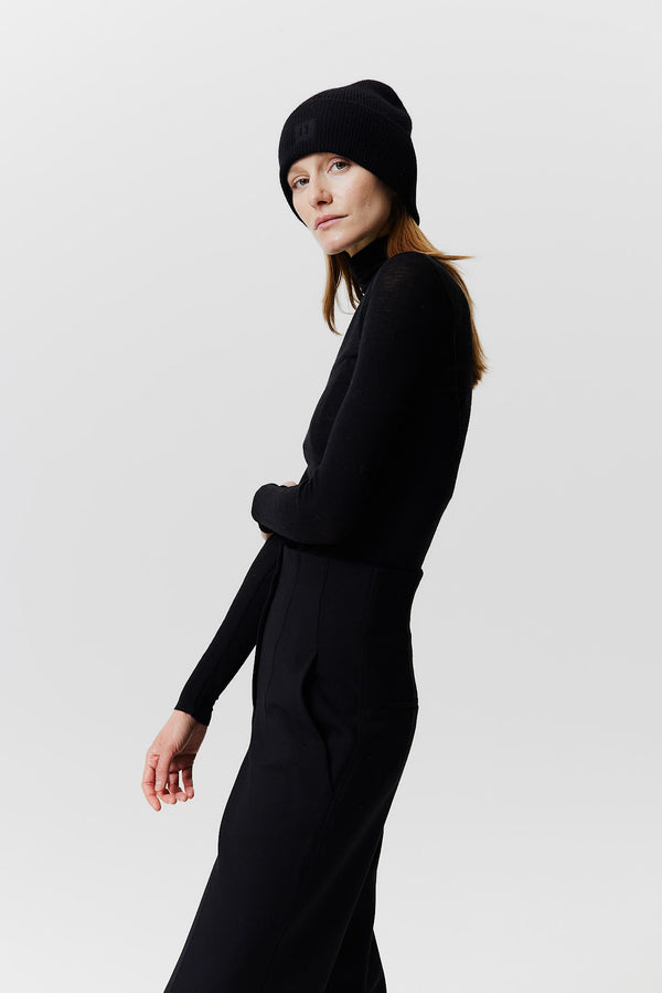Prinz Berlin Kaschmir Beanie Classic Knit Schwarz Angebote