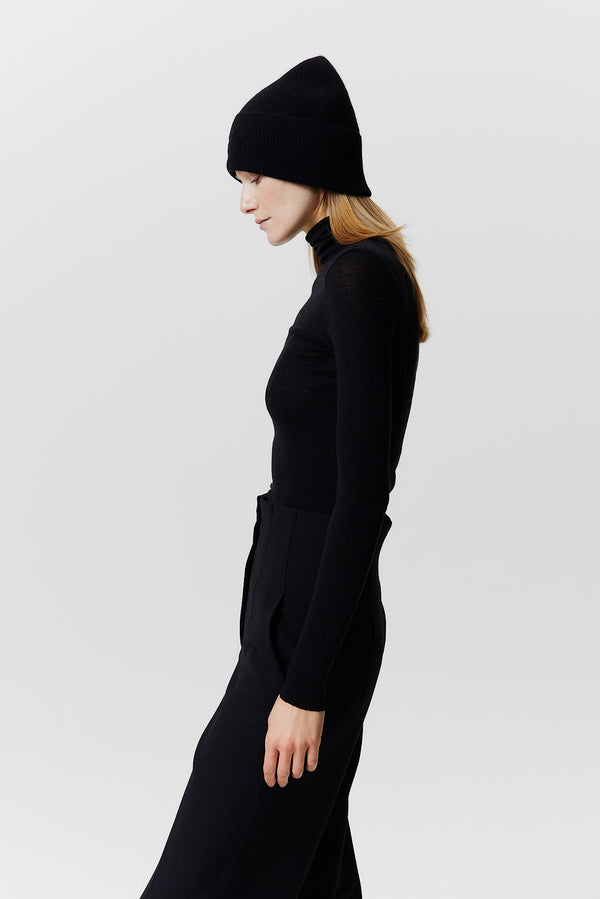 Prinz Berlin Kaschmir Beanie Classic Knit Schwarz Angebote