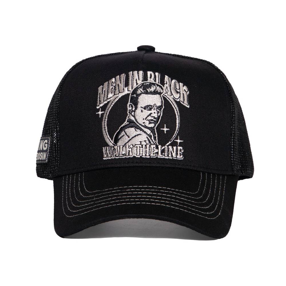 Queen Kerosin Trucker Cap «Man in Black» Fabrikverkauf