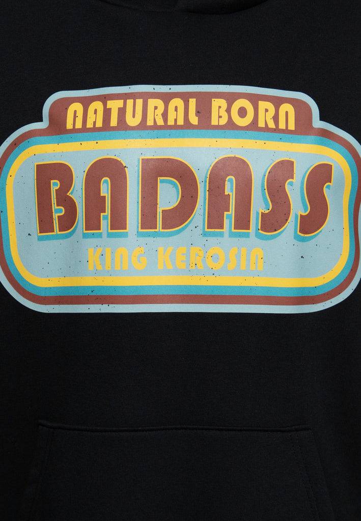 Queen Kerosin Hoodie «Natural Born Badass» Auslauf