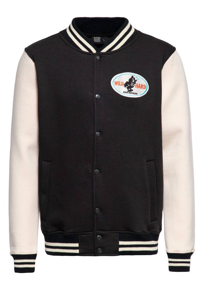 Queen Kerosin College Jacke «Super Cock» im Angebot