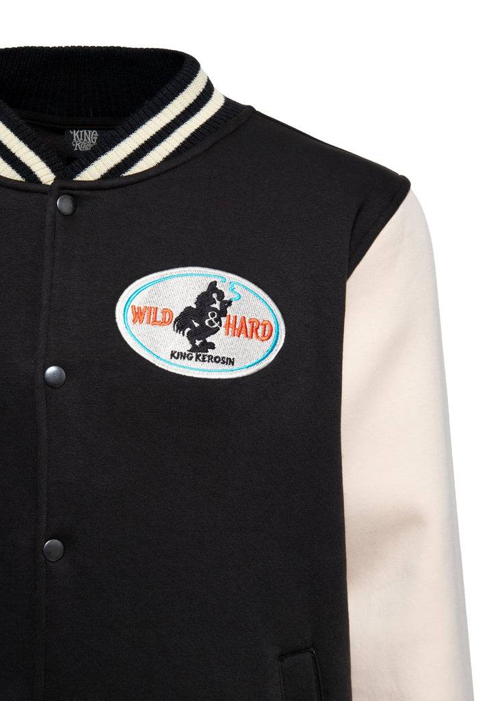 Queen Kerosin College Jacke «Super Cock» im Angebot