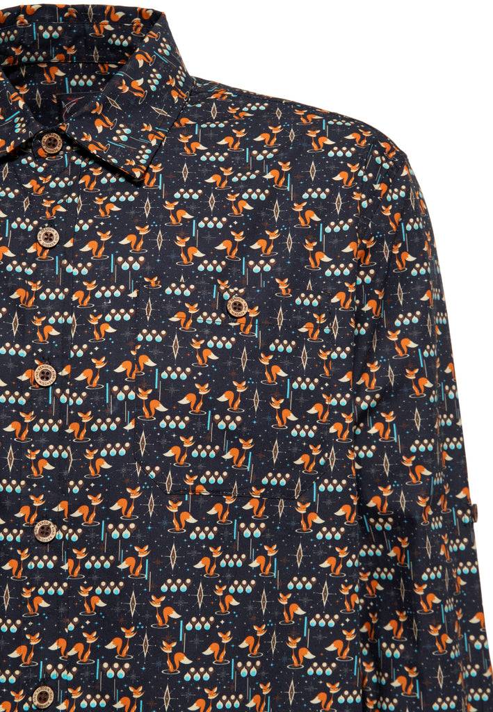 Queen Kerosin Langarmhemd «Foxy» im Angebot