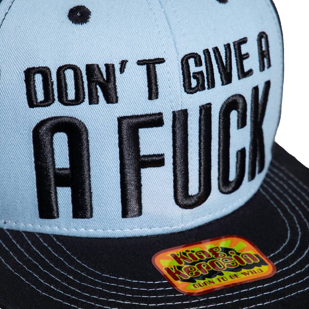 Queen Kerosin Flat Brim Cap «Don't Give A Fuck» Outlet