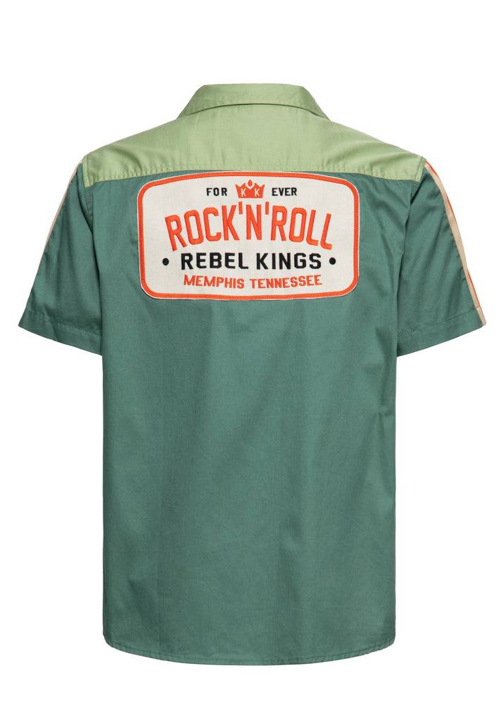 Queen Kerosin Racing-Hemd «Rock'n'Roll Rebel Kings» Schlussverkauf