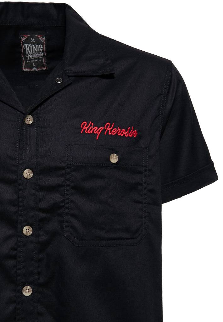 Queen Kerosin Workwear Hemd «Speed Kings» Fabrikverkauf